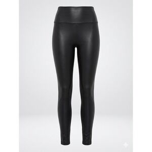 OFFLINE by Aerie Black Faux Leather High Rise Leggings Medium